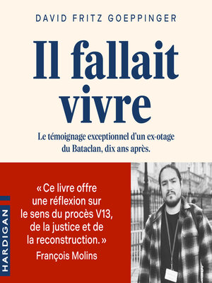 cover image of Il fallait vivre